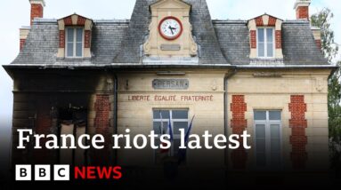 France riots latest as tensions begin to ease  – BBC News
