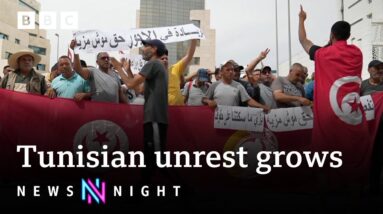 Tunisian unrest grows amid inflation, migration, and repression - BBC Newsnight