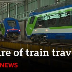 Inside Europe's trailblazing hybrid trains - BBC News