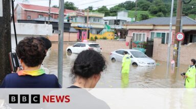 South Korea floods leave multiple people dead after torrential rain – BBC News