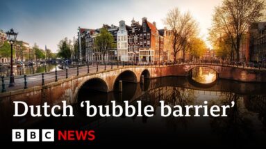 Amsterdam’s ‘bubble barrier’ fighting plastic pollution - BBC News