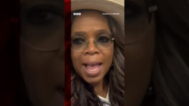 Oprah Winfrey helps out at a Maui evacuation point. #Hawaii #Wildfire #OprahWinfrey #BBCNews #Shorts