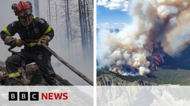 Canada wildfire: Race to evacuate city as blaze approaches - BBC News