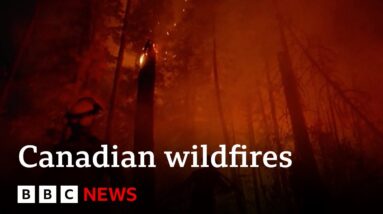 Canadian wildfires: Yellowknife evacuates 20,000 people - BBC News