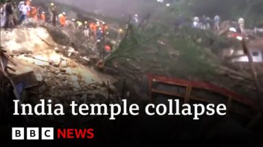 Nine dead in India temple collapse due to heavy rain - BBC News