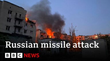 Russian missile attack kills at least seven in Ukraine - BBC News
