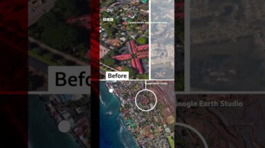 Maps and before and after images reveal Maui wildfire devastation. #Shorts #Hawaii #Maui #BBCNews