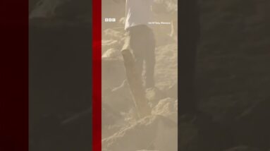 A village near Morocco's earthquake epicentre was rocked by an aftershock. #Shorts #Morocco #BBCNews