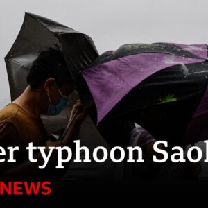 Super typhoon Saola moves closer to mainland China - BBC News