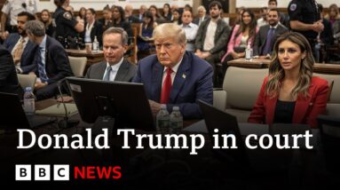 Donald Trump in court for second day of civil fraud trial - BBC News