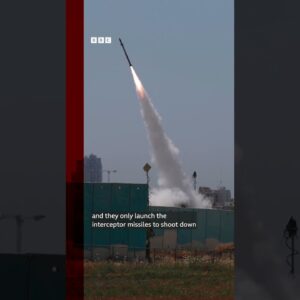 Israel’s Iron Dome: a glimpse of what's considered one of the most advanced defence systems #BBCNews