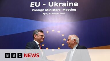 Ukraine war: EU ministers meet in Kyiv following US funding concerns - BBC News