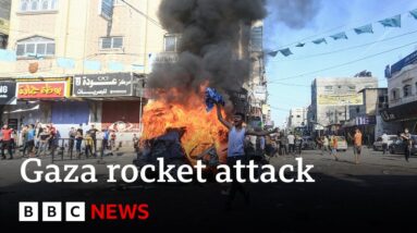 Israel: Palestinian forces launch surprise rocket attack from Gaza - BBC News