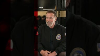 Arnold Schwarzenegger thinks he would make a ‘great’ US president. #Shorts #Terminator #BBCNews