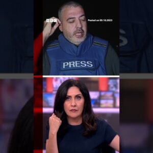 Explosion in Gaza stops BBC journalist live on air. #Israel #Gaza #BBCNews