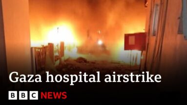 Hundreds dead in airstrike on Gaza hospital - BBC News