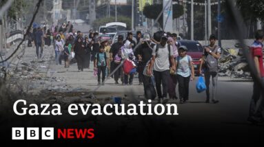 Israel evacuation order: Tens of thousands flee northern Gaza - BBC News