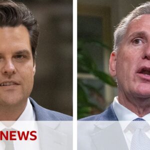 Matt Gaetz: Hardline Republicans seek to oust US House Speaker Kevin McCarthy - BBC News