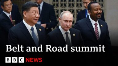Vladimir Putin honoured at China's Xi Jinping's Belt and Road summit in Beijing - BBC News