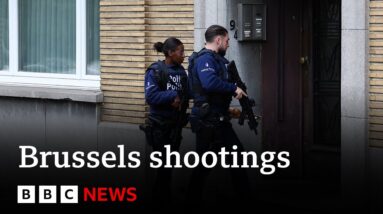 Police shoot man in hunt for Brussels gunman - BBC News