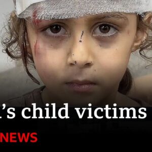 The children suffering under Israel’s onslaught - BBC News