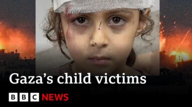 The children suffering under Israel’s onslaught - BBC News