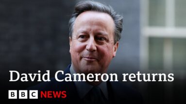 Former UK PM David Cameron returns in Rishi Sunak reshuffle - BBC News