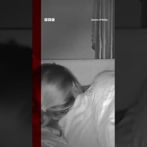 Moment window smashes in during Storm Ciarán. #Shorts #StormCiaran #BBCNews