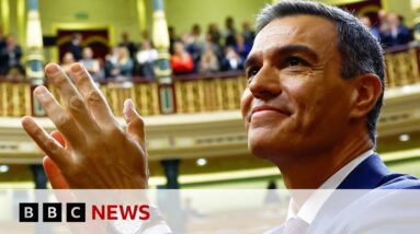 Spain's Pedro Sánchez wins new term as prime minister - BBC News