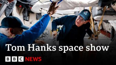 Tom Hanks spent days with Nasa astronauts for space show - BBC News