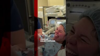 US woman with double womb gives birth to two babies in two days. #Shorts #Alabama #BBCNews