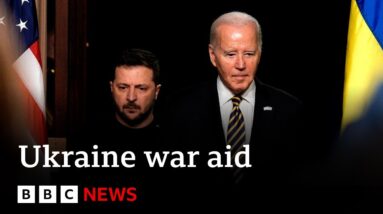 Ukraine's Zelensky facing US political deadlock over aid | BBC News