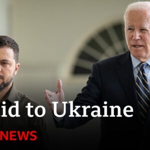 Ukraine war: Zelensky arrives in US in bid to rescue $60bn military aid | BBC News