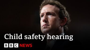 Meta boss Mark Zuckerberg apologises to families in fiery US Senate hearing | BBC News