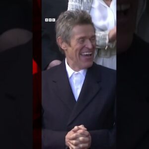 Willem Dafoe is honoured on Hollywood Walk of Fame. #Shorts #WillemDafoe #BBCNews