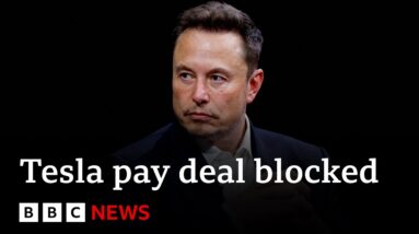 Elon Musk’s $56bn Tesla payment blocked by US court | BBC News