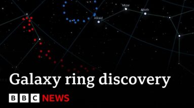 Galaxy ring discovery challenges thinking on universe | BBC News