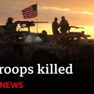 US troops killed and dozens injured in drone attack on Syria-Jordan border | BBC News