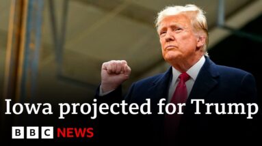 Iowa caucuses: Trump projected to win first vote of Republican nomination race