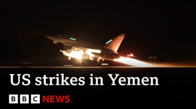 US launches new missile strike on Houthi target in Yemen | BBC News