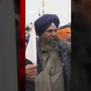 Police have fired tear gas to prevent thousands of farmers from marching on Delhi. #Shorts #India