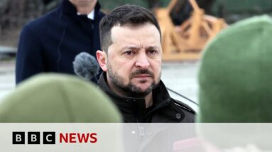 Ukraine war: President Zelensky issues rallying cry on second anniversary of invasion | BBC News