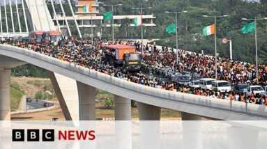 Ivory Coast football fans celebrate Africa Cup of Nations win | BBC News