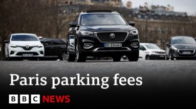 Parisians vote to triple parking charges for SUVs | BBC News