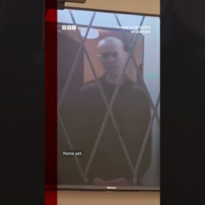 Alexei Navalny jokes in old appearance from prison. #AlexeiNavalny #Shorts #BBCNews