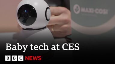 New technology designed to make parenting easier on show at CES | BBC News