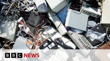 Where do your old mobile phones and TVs go to die? | BBC News