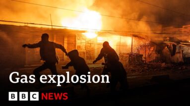 Kenya: Gas explosion in Nairobi kills at least three and injures hundreds | BBC News