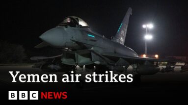 Yemen: US and UK launch strikes on Iran-backed Houthi targets | BBC News
