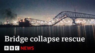 Baltimore bridge collapse triggers major rescue operation | BBC News